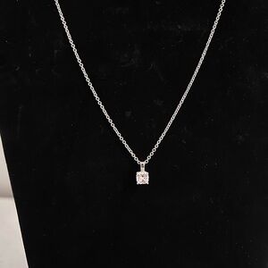 NEW Diamonique Asscher 0.70 ct Diamond Pendant
